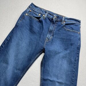 Levi's 505 Regular Blue Jeans Mens 36x30 Medium Wash Denim
